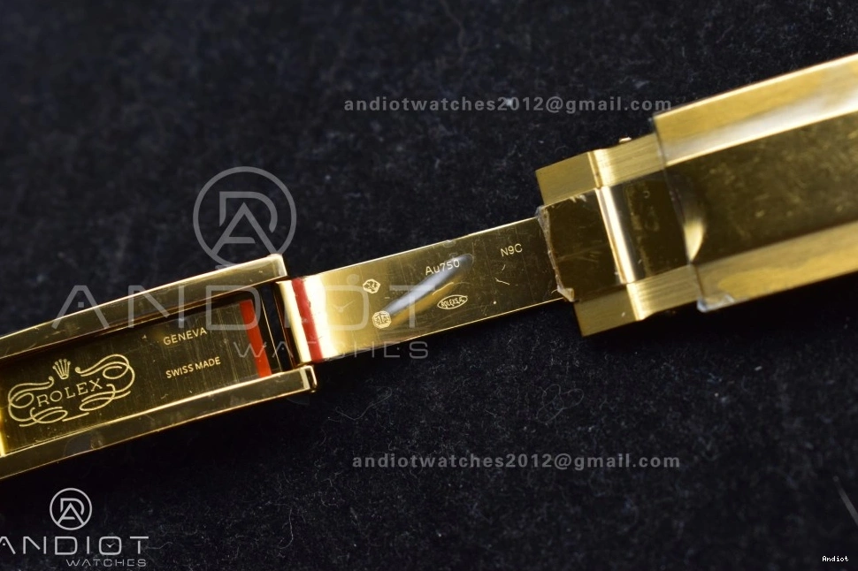 Strap SH4131 1:1 Daytona QF Oysterflex Diamonds V6 Black Best YG Dial on Edition (Weighted) 126518 0403